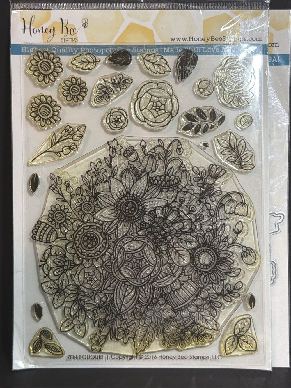 NEW! Zen bouquet by Honey Bee Stamps & Dies Set Bloom Flowers Garden Bouquet